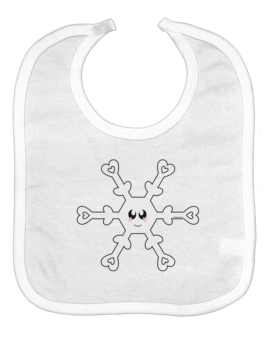 Cute Snowflake Christmas Baby Bib