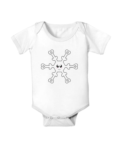 Cute Snowflake Christmas Baby Romper Bodysuit-Baby Romper-TooLoud-White-06-Months-Davson Sales