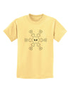 Cute Snowflake Christmas Childrens T-Shirt-Childrens T-Shirt-TooLoud-Daffodil-Yellow-X-Small-Davson Sales