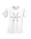 Cute Snowflake Christmas Childrens T-Shirt-Childrens T-Shirt-TooLoud-White-X-Small-Davson Sales