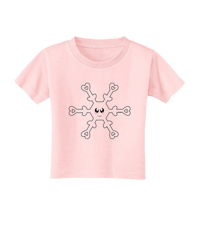 Cute Snowflake Christmas Toddler T-Shirt-Toddler T-Shirt-TooLoud-Light-Pink-2T-Davson Sales