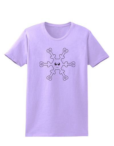 Cute Snowflake Christmas Womens T-Shirt-Womens T-Shirt-TooLoud-Lavender-X-Small-Davson Sales