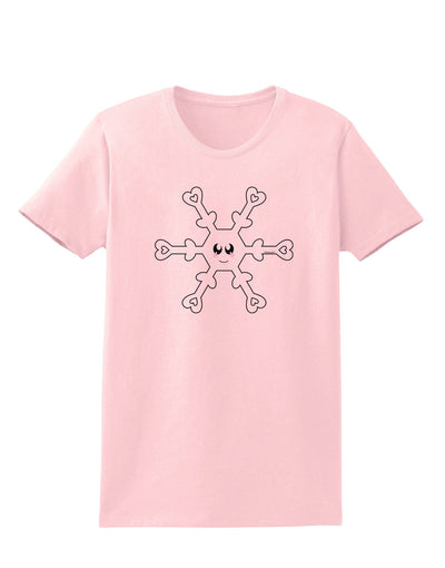 Cute Snowflake Christmas Womens T-Shirt-Womens T-Shirt-TooLoud-PalePink-X-Small-Davson Sales