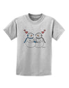 Cute Snowman Couple Childrens T-Shirt by TooLoud-Childrens T-Shirt-TooLoud-AshGray-X-Small-Davson Sales