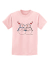 Cute Snowman Couple Childrens T-Shirt by TooLoud-Childrens T-Shirt-TooLoud-PalePink-X-Small-Davson Sales