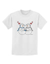 Cute Snowman Couple Childrens T-Shirt by TooLoud-Childrens T-Shirt-TooLoud-White-X-Small-Davson Sales