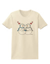 Cute Snowman Couple Womens T-Shirt by TooLoud-Womens T-Shirt-TooLoud-Natural-X-Small-Davson Sales