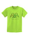 Cute Snowman Family with Boy Childrens T-Shirt by TooLoud-Childrens T-Shirt-TooLoud-Lime-Green-X-Small-Davson Sales