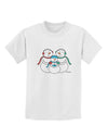 Cute Snowman Family with Boy Childrens T-Shirt by TooLoud-Childrens T-Shirt-TooLoud-White-X-Small-Davson Sales