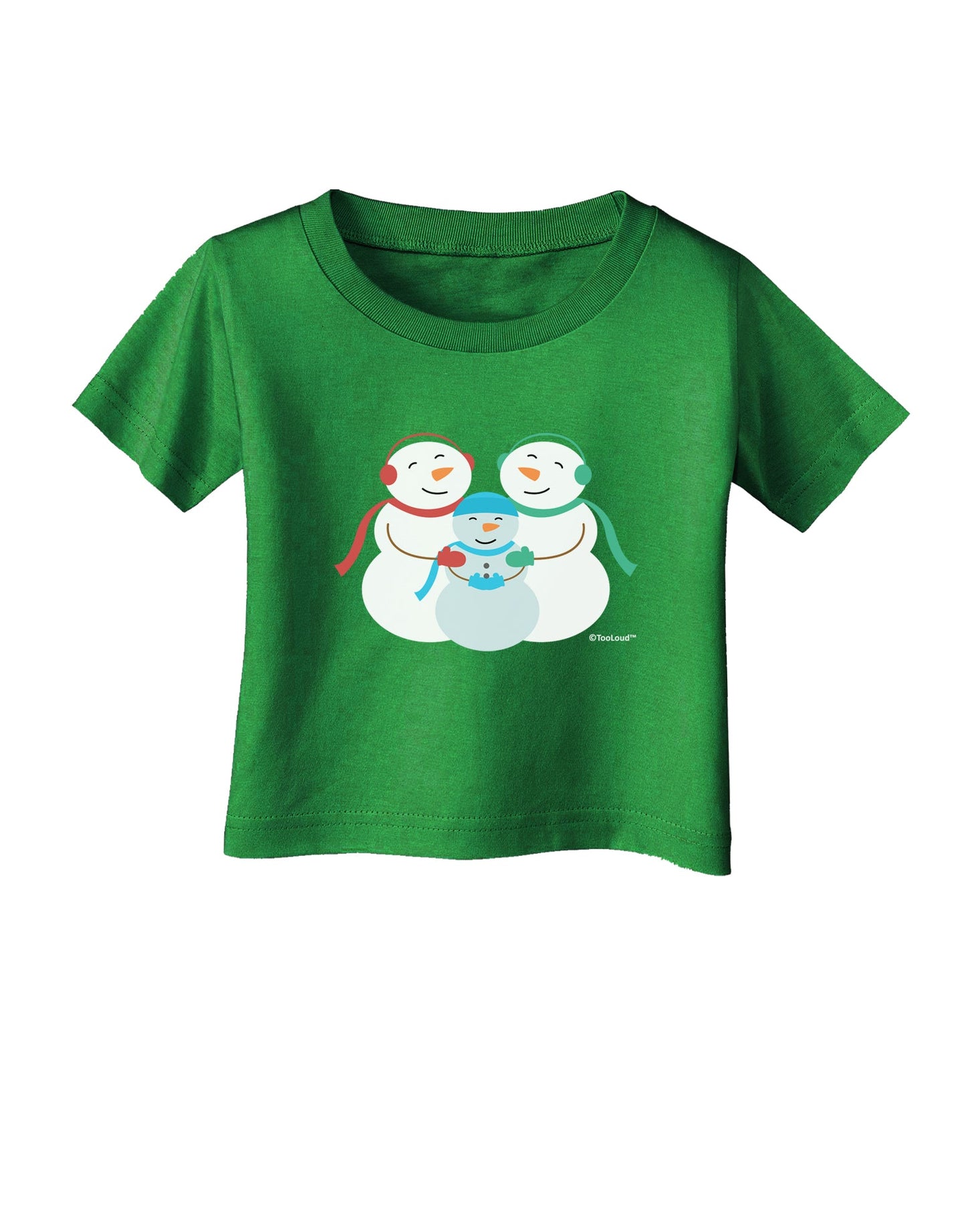 Cute Snowman Family with Boy Infant T-Shirt Dark by TooLoud-Infant T-Shirt-TooLoud-Royal-Blue-06-Months-Davson Sales