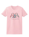 Cute Snowman Family with Boy Womens T-Shirt by TooLoud-Womens T-Shirt-TooLoud-PalePink-X-Small-Davson Sales