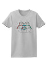 Cute Snowman Family with Boy Womens T-Shirt by TooLoud-Womens T-Shirt-TooLoud-AshGray-X-Small-Davson Sales