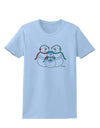 Cute Snowman Family with Boy Womens T-Shirt by TooLoud-Womens T-Shirt-TooLoud-Light-Blue-X-Small-Davson Sales