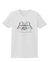 Cute Snowman Family with Boy Womens T-Shirt by TooLoud-Womens T-Shirt-TooLoud-White-X-Small-Davson Sales