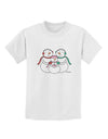 Cute Snowman Family with Girl Childrens T-Shirt by TooLoud-Childrens T-Shirt-TooLoud-White-X-Small-Davson Sales