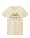 Cute Snowman Family with Girl Womens T-Shirt by TooLoud-Womens T-Shirt-TooLoud-Natural-X-Small-Davson Sales