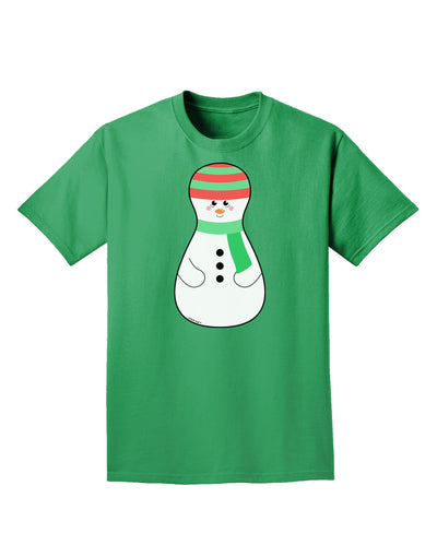 Cute Snowman Matryoshka Nesting Doll - Christmas Adult Dark T-Shirt-Mens T-Shirt-TooLoud-Kelly-Green-Small-Davson Sales