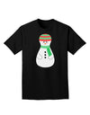 Cute Snowman Matryoshka Nesting Doll - Christmas Adult Dark T-Shirt-Mens T-Shirt-TooLoud-Black-Small-Davson Sales