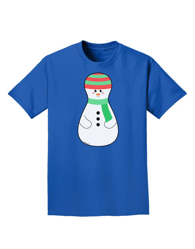 Cute Snowman Matryoshka Nesting Doll - Christmas Adult Dark T-Shirt-Mens T-Shirt-TooLoud-Royal-Blue-Small-Davson Sales