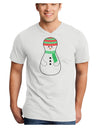 Cute Snowman Matryoshka Nesting Doll - Christmas Adult V-Neck T-shirt-Mens V-Neck T-Shirt-TooLoud-White-Small-Davson Sales