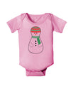 Cute Snowman Matryoshka Nesting Doll - Christmas Baby Romper Bodysuit-Baby Romper-TooLoud-Light-Pink-06-Months-Davson Sales