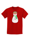 Cute Snowman Matryoshka Nesting Doll - Christmas Childrens Dark T-Shirt-Childrens T-Shirt-TooLoud-Red-X-Small-Davson Sales