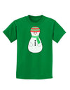 Cute Snowman Matryoshka Nesting Doll - Christmas Childrens Dark T-Shirt-Childrens T-Shirt-TooLoud-Kelly-Green-X-Small-Davson Sales