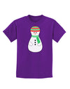 Cute Snowman Matryoshka Nesting Doll - Christmas Childrens Dark T-Shirt-Childrens T-Shirt-TooLoud-Purple-X-Small-Davson Sales