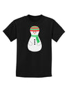 Cute Snowman Matryoshka Nesting Doll - Christmas Childrens Dark T-Shirt-Childrens T-Shirt-TooLoud-Black-X-Small-Davson Sales