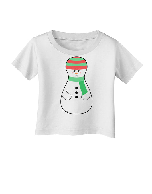Cute Snowman Matryoshka Nesting Doll - Christmas Infant T-Shirt-Infant T-Shirt-TooLoud-White-06-Months-Davson Sales