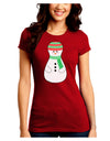 Cute Snowman Matryoshka Nesting Doll - Christmas Juniors Crew Dark T-Shirt-T-Shirts Juniors Tops-TooLoud-Red-Juniors Fitted Small-Davson Sales