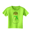 Cute Snowman Matryoshka Nesting Doll - Christmas Toddler T-Shirt-Toddler T-Shirt-TooLoud-Lime-Green-2T-Davson Sales