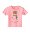 Cute Snowman Matryoshka Nesting Doll - Christmas Toddler T-Shirt-Toddler T-Shirt-TooLoud-Candy-Pink-2T-Davson Sales