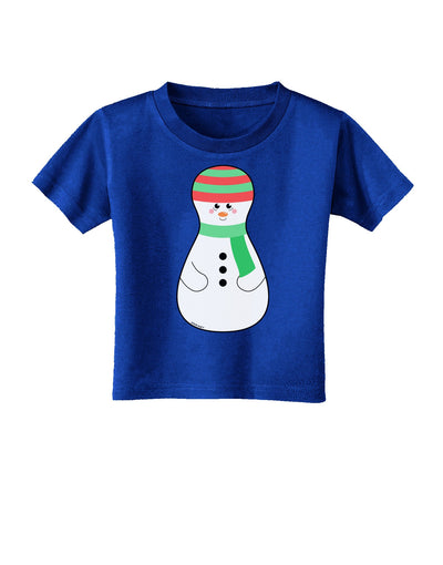 Cute Snowman Matryoshka Nesting Doll - Christmas Toddler T-Shirt Dark-Toddler T-Shirt-TooLoud-Red-2T-Davson Sales