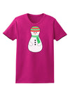 Cute Snowman Matryoshka Nesting Doll - Christmas Womens Dark T-Shirt-TooLoud-Hot-Pink-Small-Davson Sales