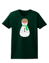 Cute Snowman Matryoshka Nesting Doll - Christmas Womens Dark T-Shirt-TooLoud-Forest-Green-Small-Davson Sales