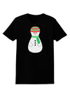 Cute Snowman Matryoshka Nesting Doll - Christmas Womens Dark T-Shirt-TooLoud-Black-X-Small-Davson Sales