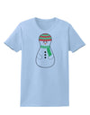 Cute Snowman Matryoshka Nesting Doll - Christmas Womens T-Shirt-Womens T-Shirt-TooLoud-Light-Blue-X-Small-Davson Sales