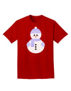 Cute Snowman With Hat and Scarf Christmas Adult Dark T-Shirt-Mens T-Shirt-TooLoud-Red-Small-Davson Sales