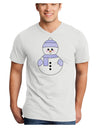 Cute Snowman With Hat and Scarf Christmas Adult V-Neck T-shirt-Mens V-Neck T-Shirt-TooLoud-White-Small-Davson Sales