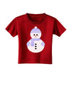 Cute Snowman With Hat and Scarf Christmas Toddler T-Shirt Dark-Toddler T-Shirt-TooLoud-Clover-Green-2T-Davson Sales