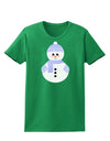 Cute Snowman With Hat and Scarf Christmas Womens Dark T-Shirt-TooLoud-Kelly-Green-X-Small-Davson Sales