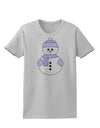 Cute Snowman With Hat and Scarf Christmas Womens T-Shirt-Womens T-Shirt-TooLoud-AshGray-X-Small-Davson Sales