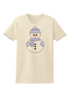 Cute Snowman With Hat and Scarf Christmas Womens T-Shirt-Womens T-Shirt-TooLoud-Natural-X-Small-Davson Sales