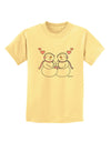 Cute Snowwoman Couple Childrens T-Shirt by TooLoud-Childrens T-Shirt-TooLoud-Daffodil-Yellow-X-Small-Davson Sales