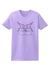 Cute Snowwoman Couple Womens T-Shirt by TooLoud-Womens T-Shirt-TooLoud-Lavender-X-Small-Davson Sales