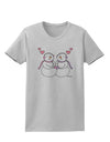 Cute Snowwoman Couple Womens T-Shirt by TooLoud-Womens T-Shirt-TooLoud-AshGray-X-Small-Davson Sales