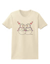 Cute Snowwoman Couple Womens T-Shirt by TooLoud-Womens T-Shirt-TooLoud-Natural-X-Small-Davson Sales