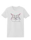 Cute Snowwoman Couple Womens T-Shirt by TooLoud-Womens T-Shirt-TooLoud-White-X-Small-Davson Sales