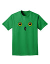 Cute Snowy Owl Face Adult Dark T-Shirt-Mens T-Shirt-TooLoud-Kelly-Green-Small-Davson Sales